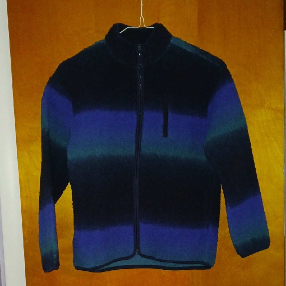 Old Navy Boys Zip-Up Fleece in Blue and Black